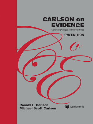 cover image of Carlson on Evidence